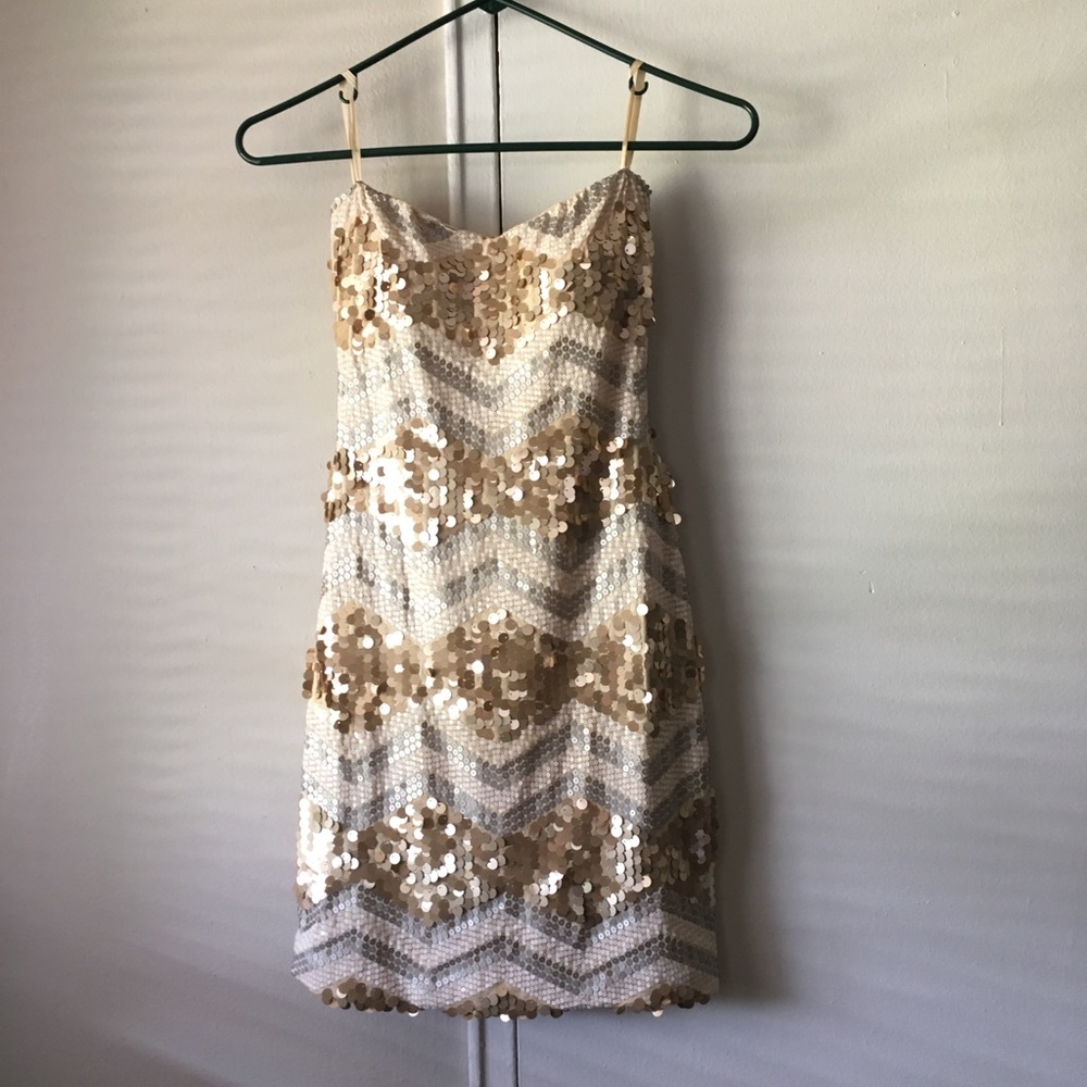 Gold and Glam sequin party dress